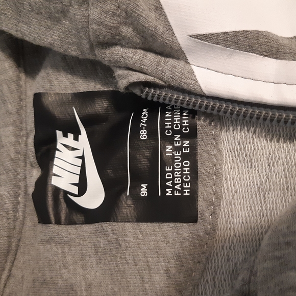 COPY - Nike Baby's Boy Hooded Coverall-Dark Grey Heather, - Picture 5 of 6